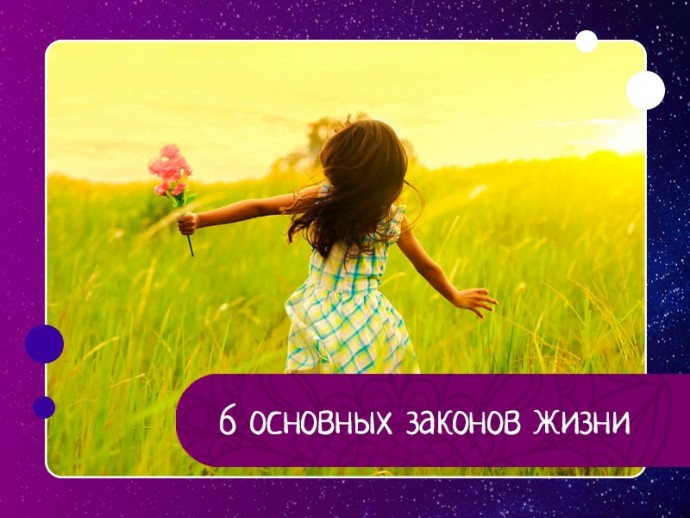 6 основных законов жизни 6 основных законов жизни