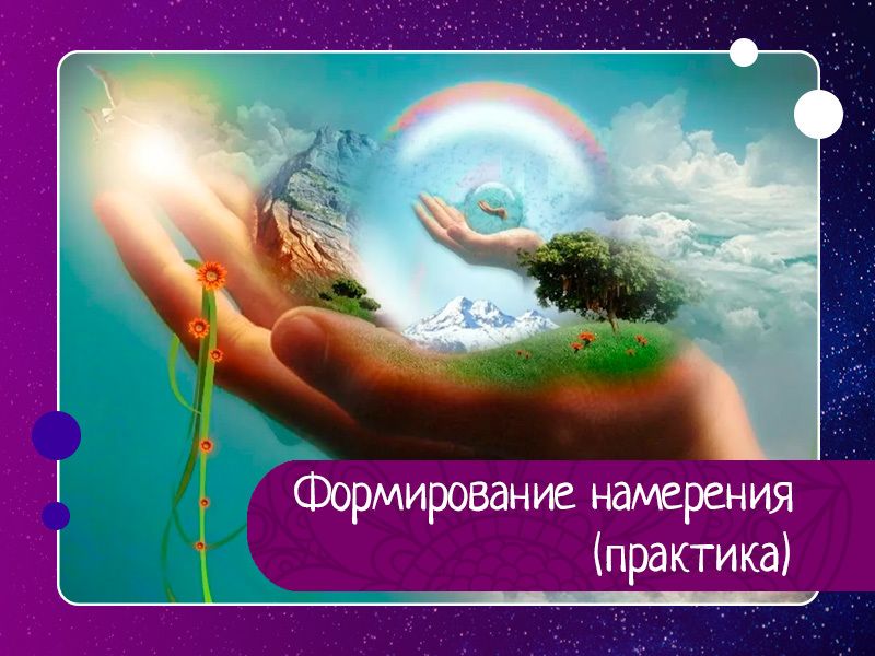 Формирование намерения (практика) Формирование намерения (практика)