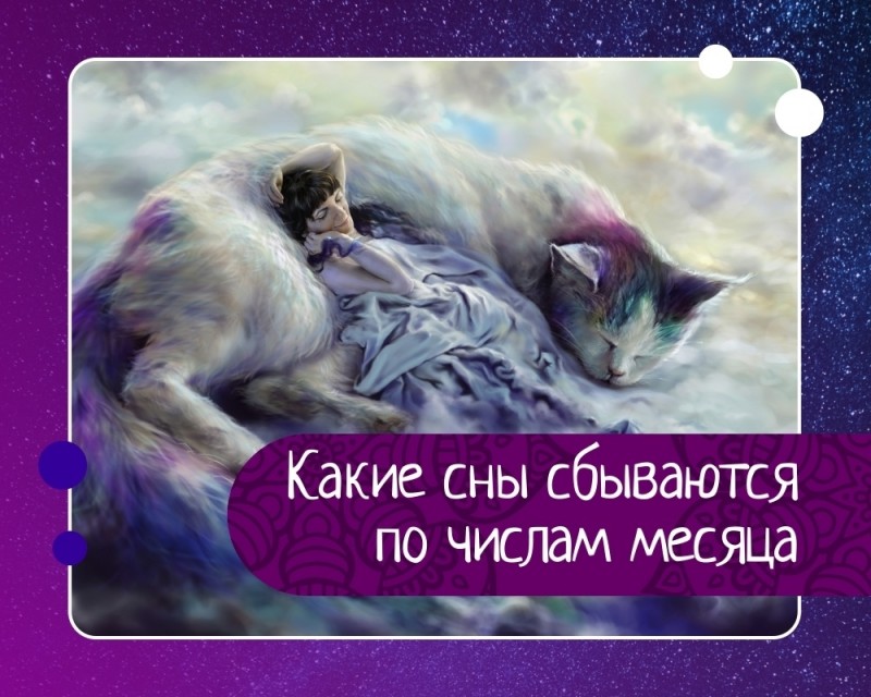 Какие сны сбываются по числам месяца